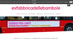 Desktop Screenshot of exfabbricadellebambole.com