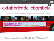 Tablet Screenshot of exfabbricadellebambole.com